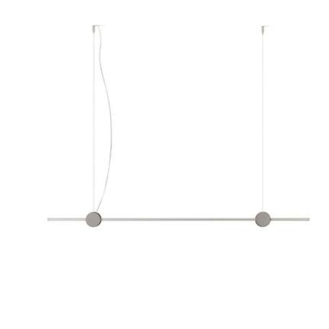 Cassina Eitie Line - Pendelleuchte - B: 132 cm - Schwarz / Silber