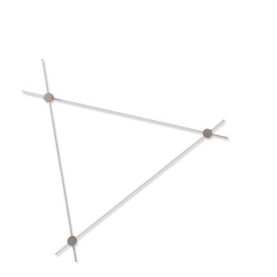 Cassina Eitie Triangle Wall - Wandleuchte - 170 - Schwarz / Gold