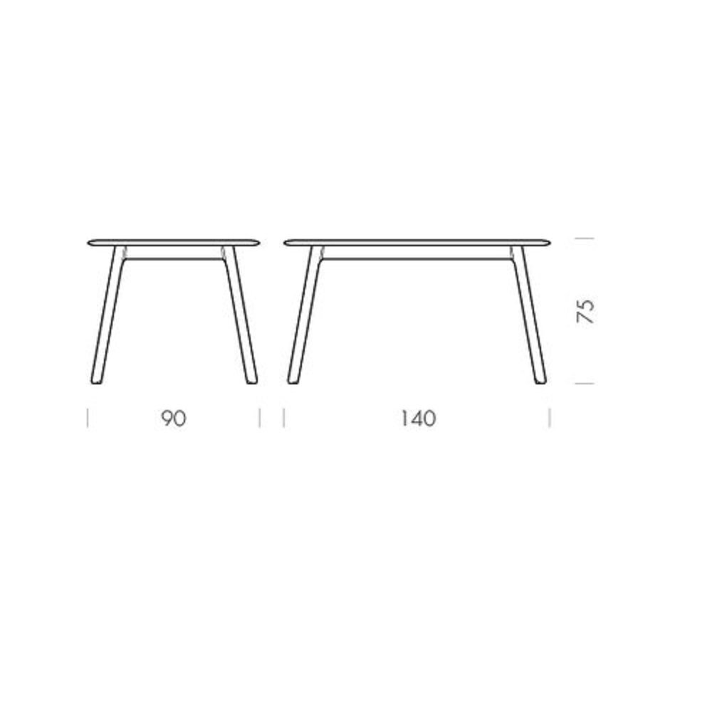 Gazzda Teska Table - 140 x 90 cm