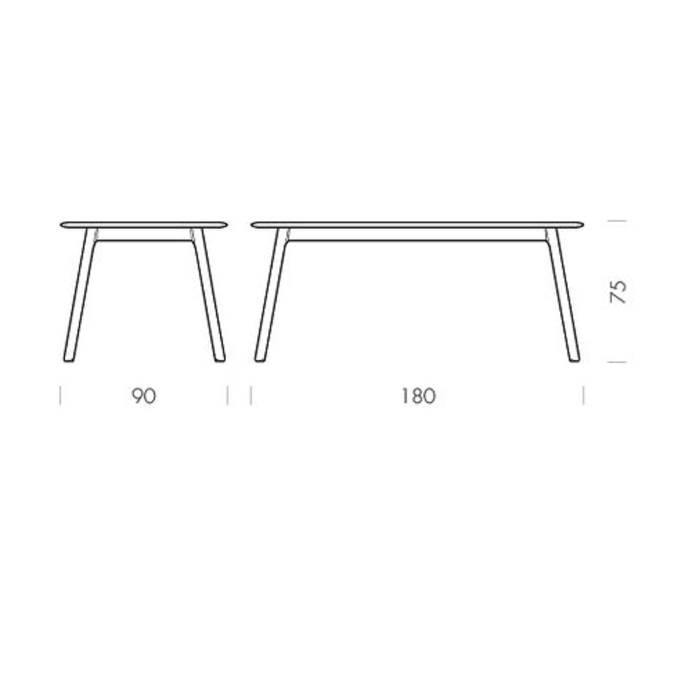 Gazzda Teska Table - 180 x 90 cm