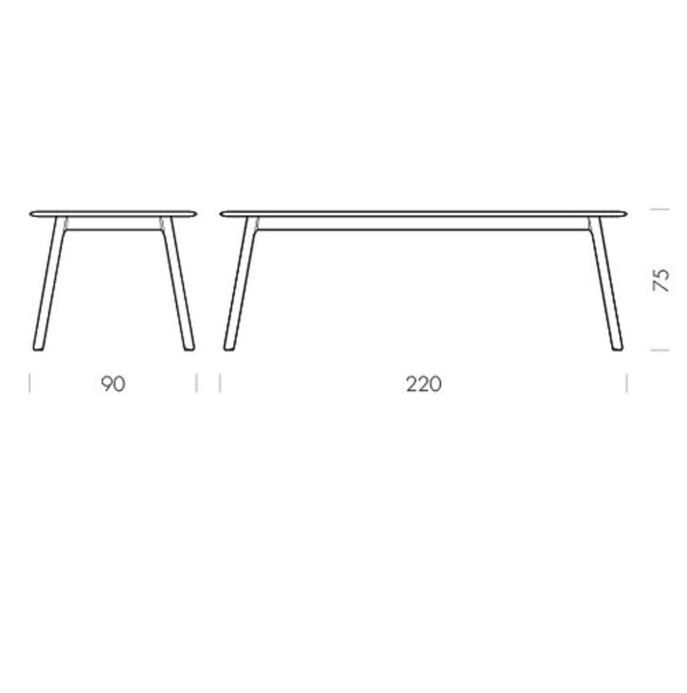 Gazzda Teska Table - 220 x 90 cm