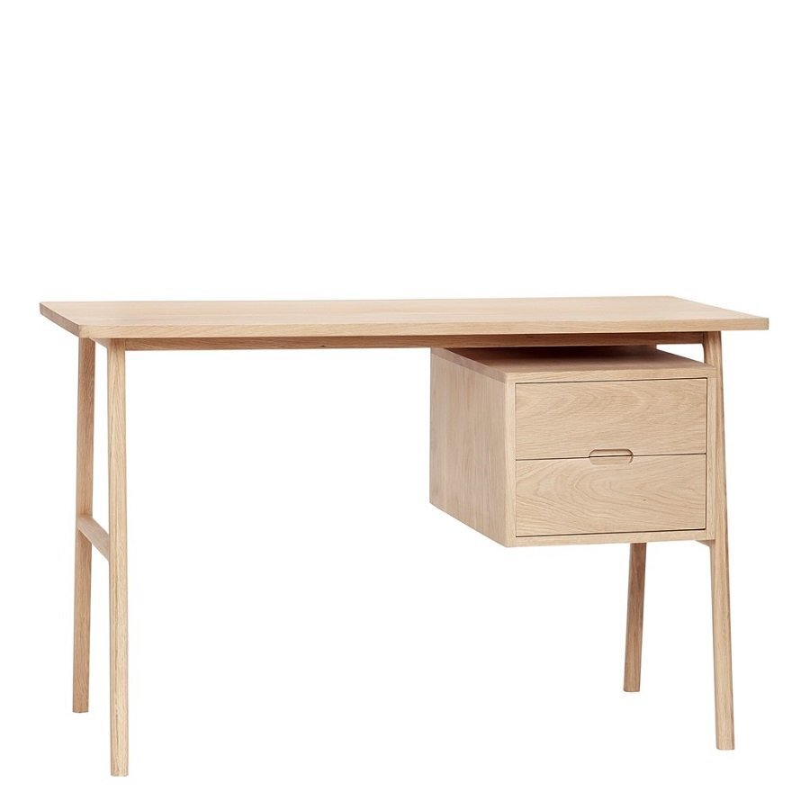 Huebsch Schreibtisch m/schubladen, eiche, natur