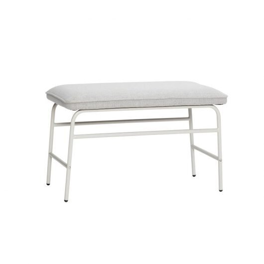 Huebsch Bank Metall/Polyester grau