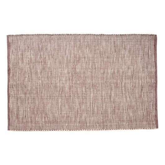 Huebsch Teppich gewebt bordeaux/weiss