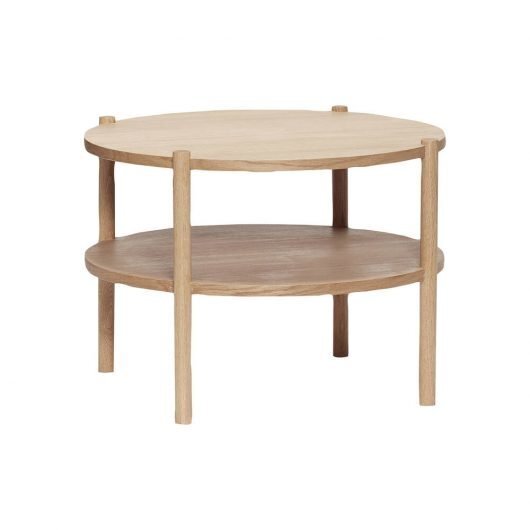 Huebsch Tisch rund eiche natur h44cm