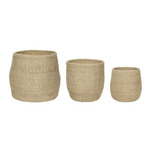 Huebsch Korb Abaca natur 3er Set