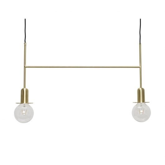Huebsch Lampe m Birne Metall Messing