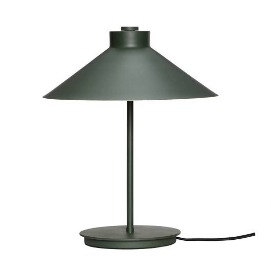 Huebsch Tischlampe Metall grün