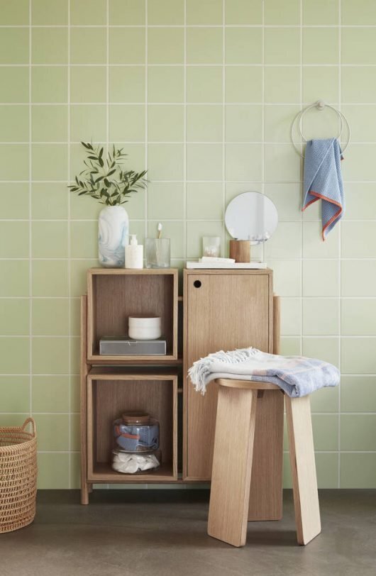 Huebsch Kommode m Fach Eiche natur h90cm
