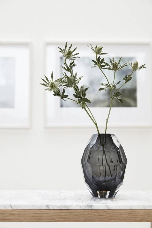 Huebsch Vase glas klar