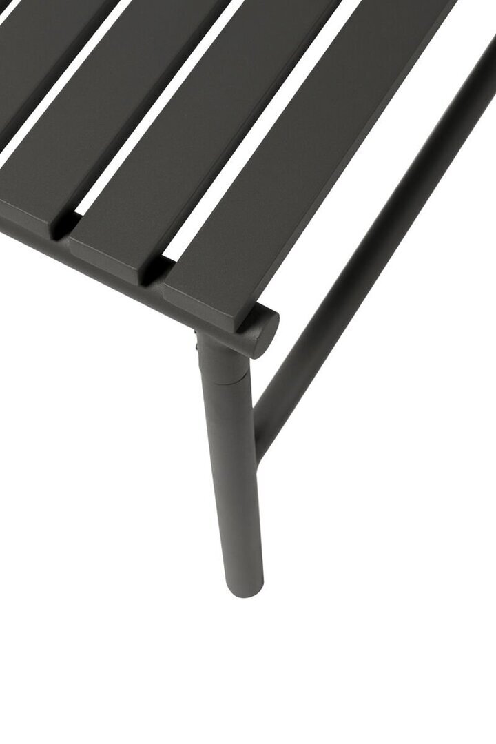 Huebsch Bank Metall Schwarz 37X180Xh46Cm