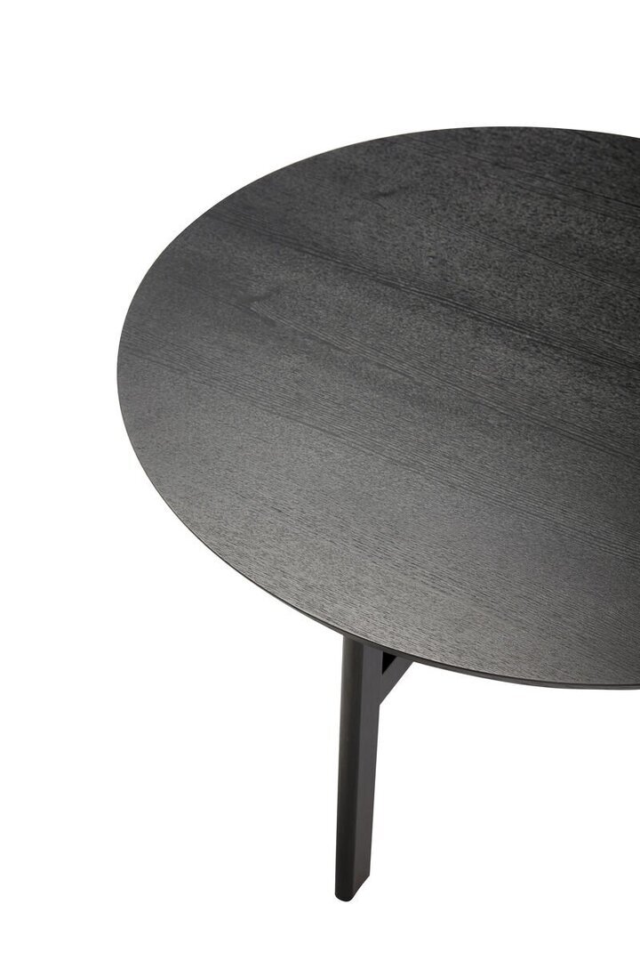 Huebsch Couchtisch Rund Holz Schwarz