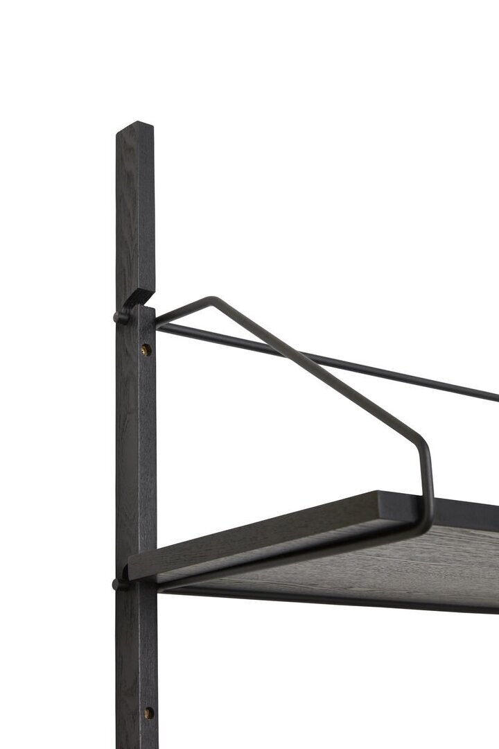 Huebsch Regal Metall/Asche Fsc Schwarz