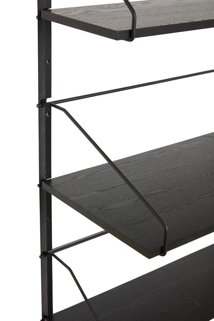 Huebsch Regal Metall/Asche Fsc Schwarz