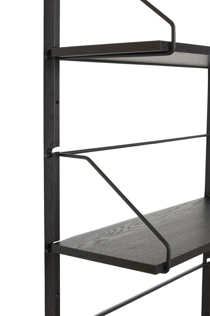 Huebsch Regal Metall/Asche Fsc Schwarz