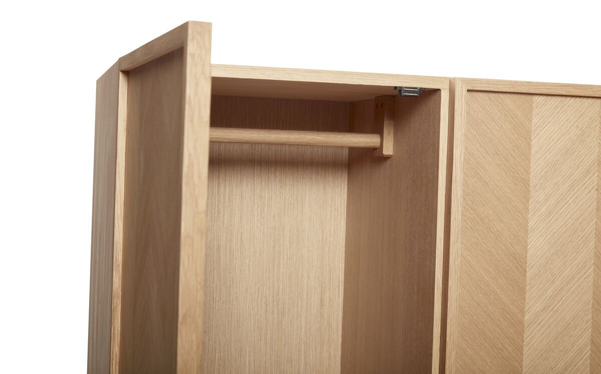 Huebsch Schrank Eiche Fsc Natur 100X52X180Cm
