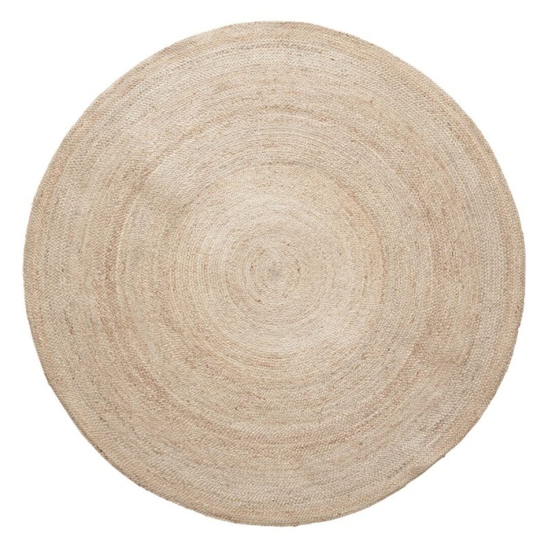 Hübsch Sage Teppich Round Naturfarben