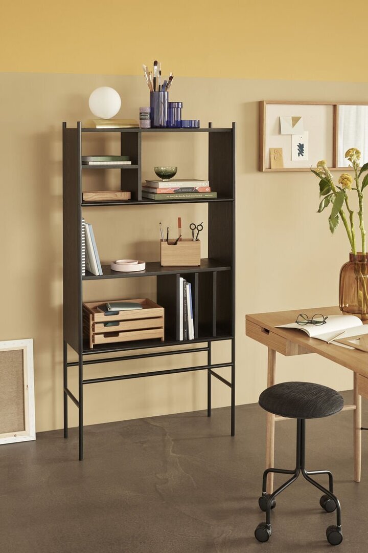 Huebsch Schreibtisch M Fächer Eiche Fsc Natur 120X55Xh77Cm