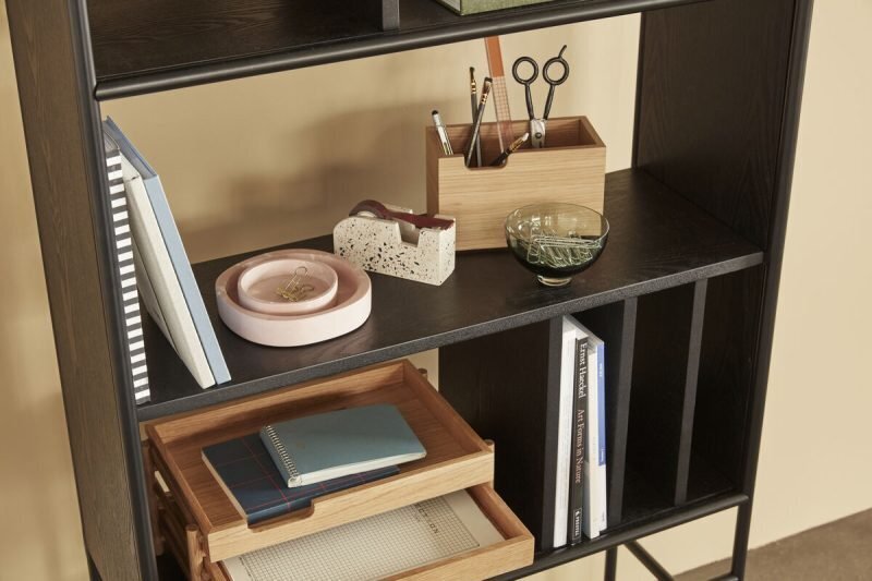 Huebsch Divide Shelf Unit Black