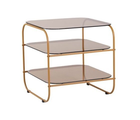 Huebsch Echo Side Table Brown/Orange