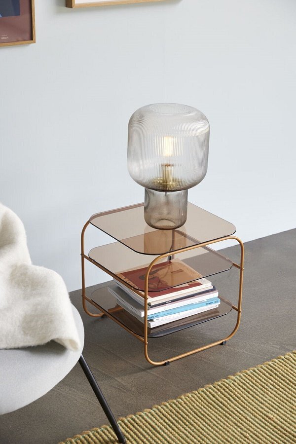 Huebsch Echo Side Table Brown/Orange