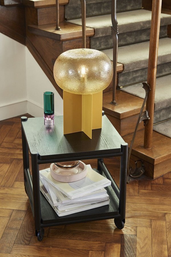 Huebsch Podium Table Lamp Amber/Orange
