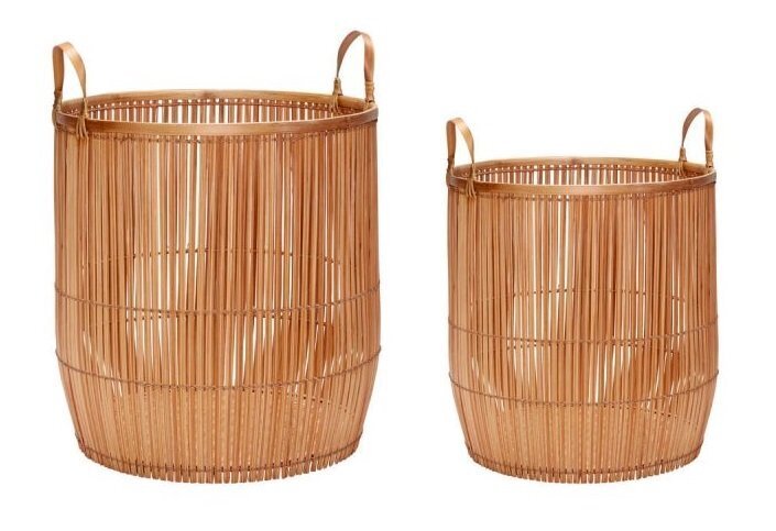 Huebsch Vantage Baskets Large Natural (set of 2)