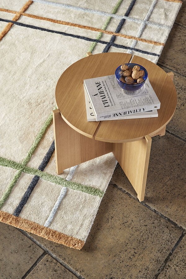 Huebsch Fluffy Rug Beige/Multicolour