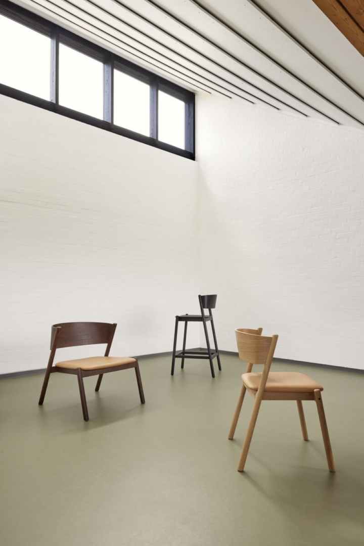 Hübsch , Hübsch Oblique - Barhocker H75cm