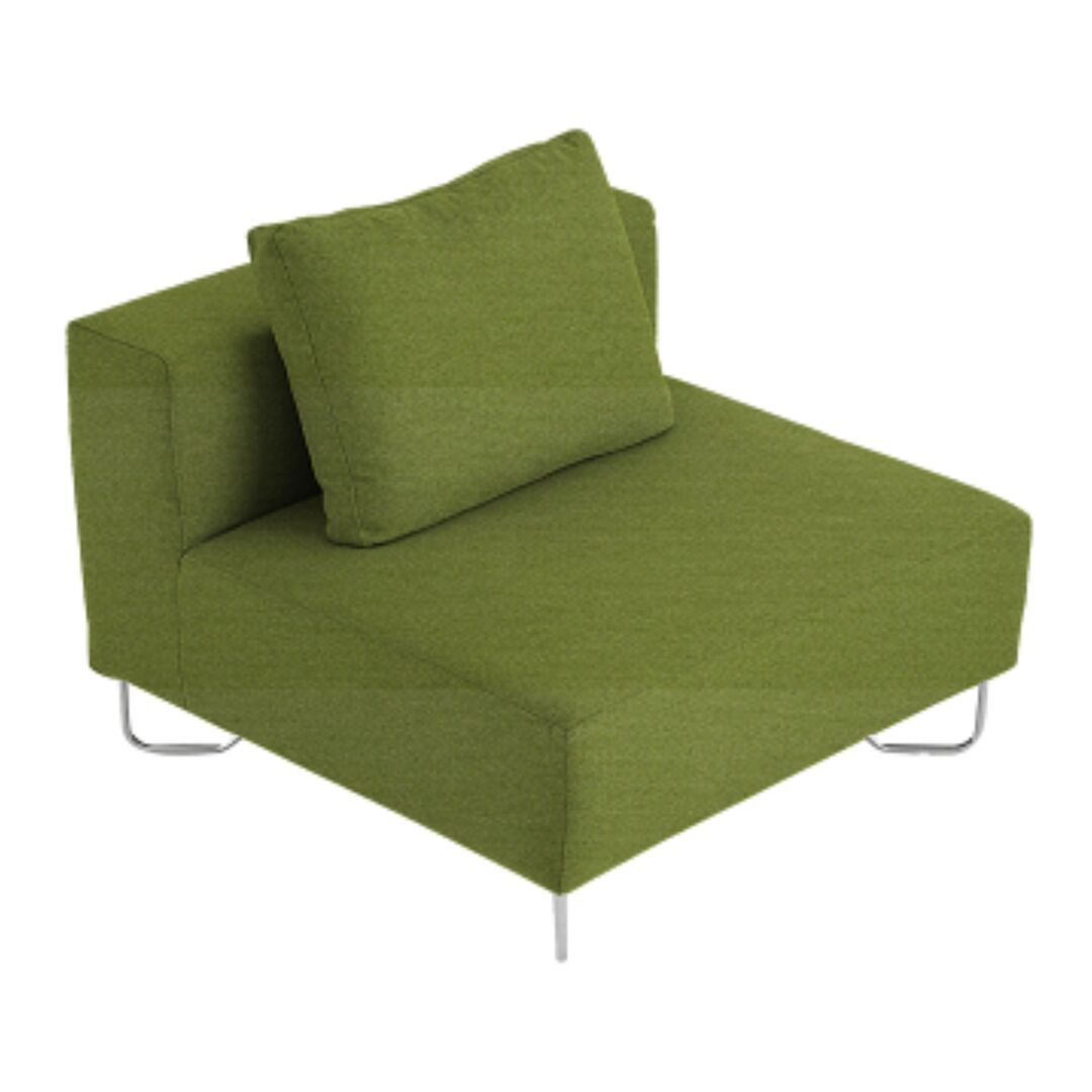Softline Softline Lotus Sofa Mittelmodul Felt - 579 Green
