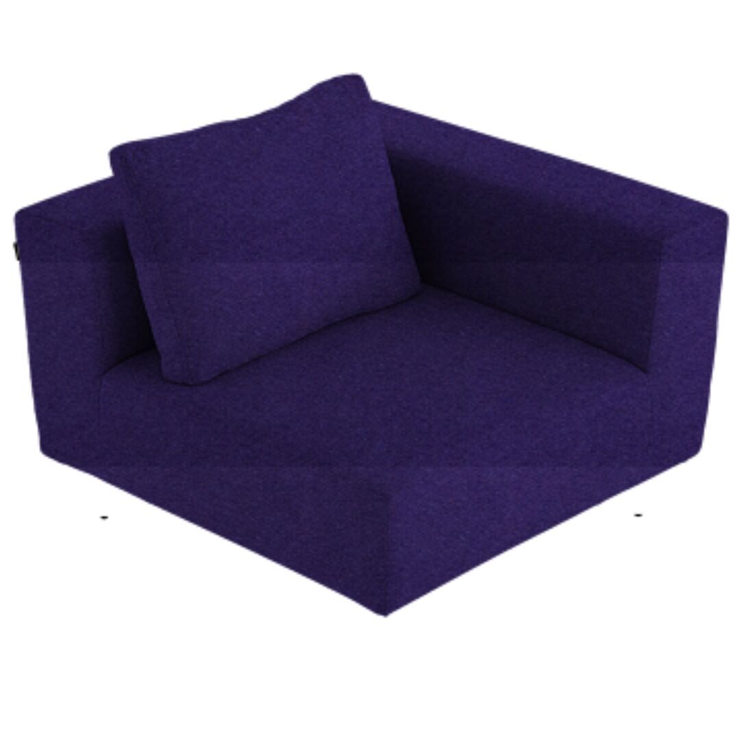 Softline Softline Lotus Sofa Eckmodul Felt - 581 Eggplant