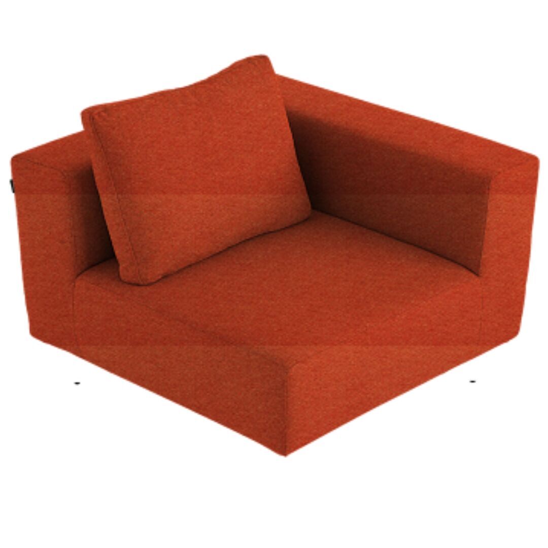Softline Softline Lotus Sofa Eckmodul Felt - 624 Orange