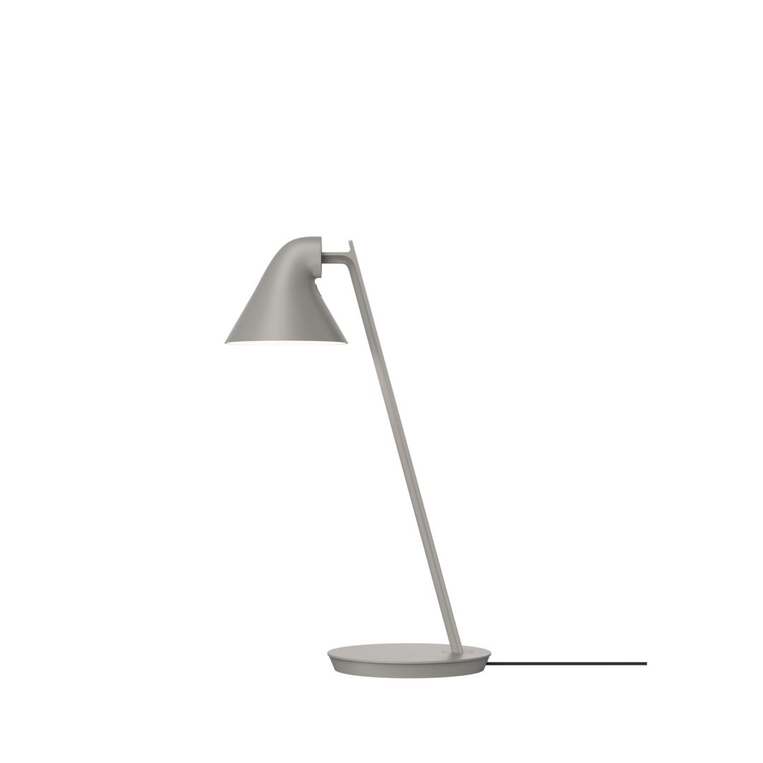 Louis Poulsen NJP Mini - Tischleuchte-Hellgrau Aluminium