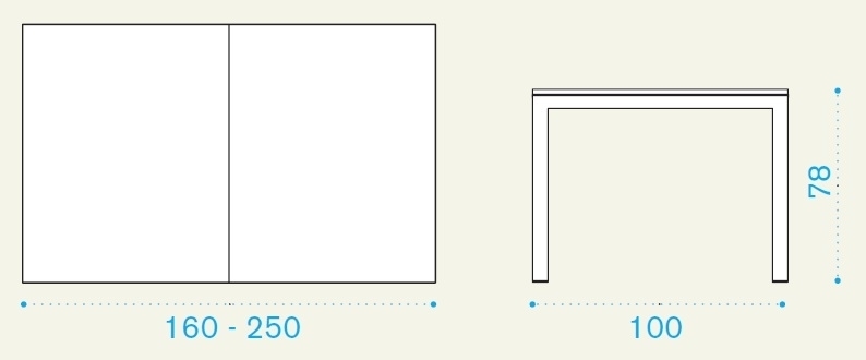 Ethimo Flat Rectangular Dining Table