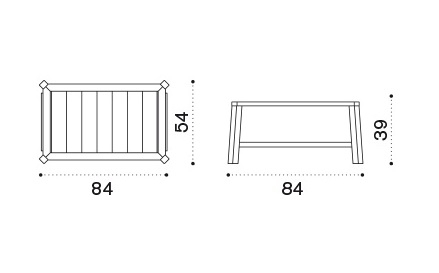 Ethimo Petit Club Rectangular Coffee Table