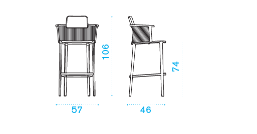 Ethimo Nicolette High Stool
