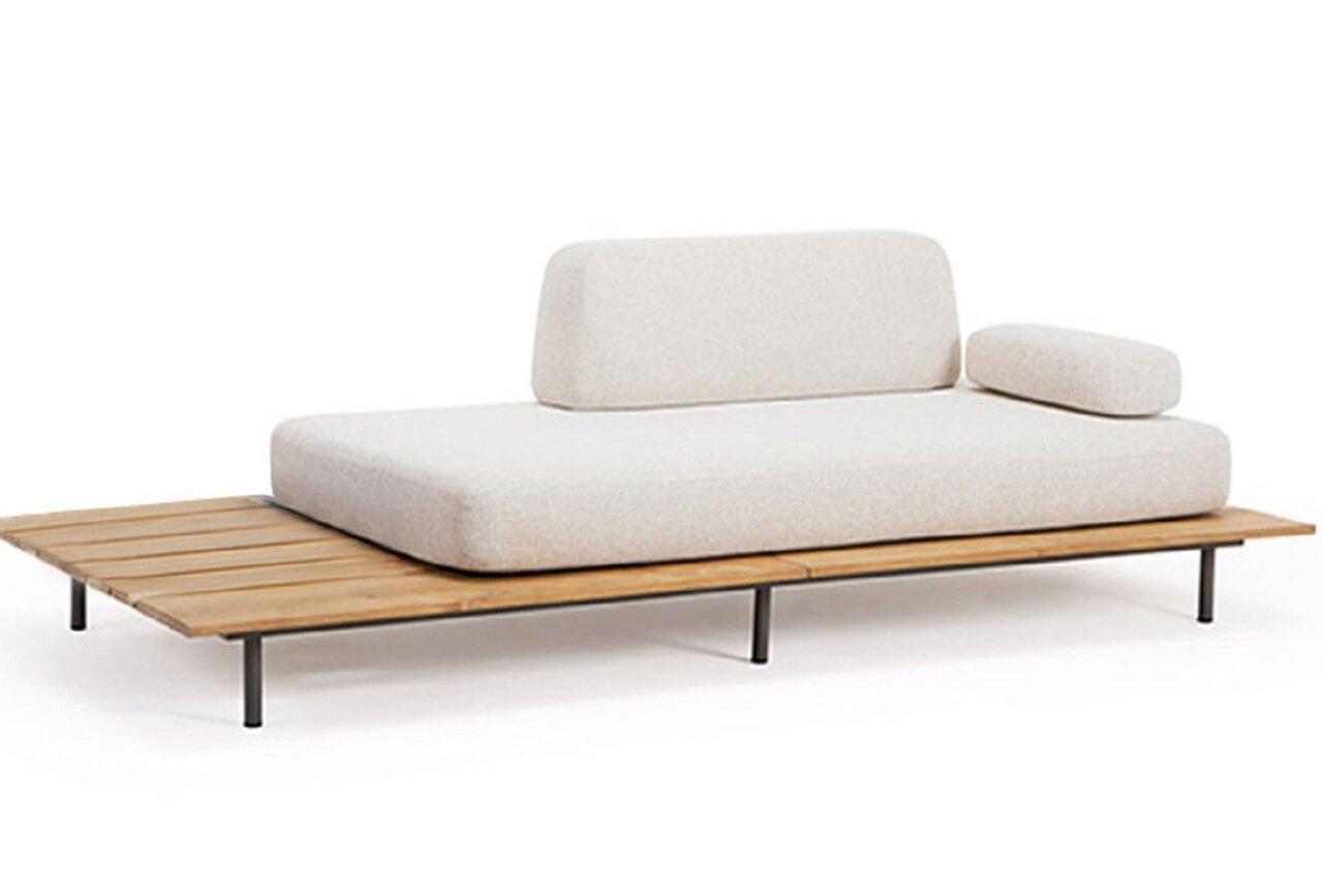 Ethimo Calipso Sitzelementkombi 240x120 mit Kissen: Soft Ivory Melange
