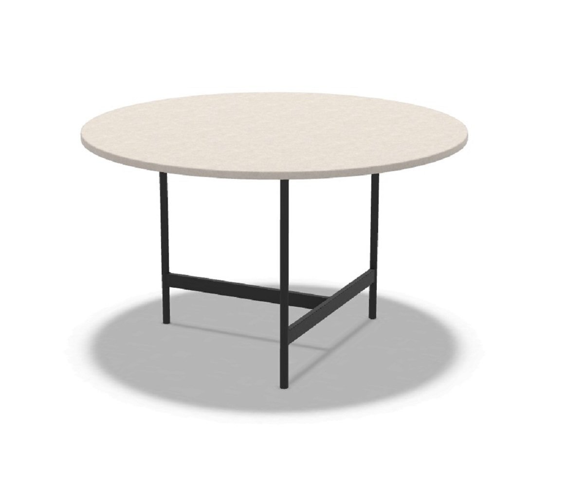 Ethimo Calipso Tabletttisch Ø53 x H33: Ice White