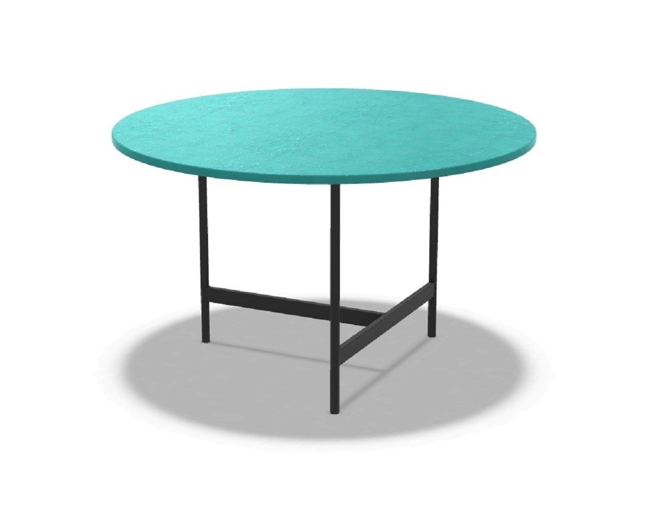 Ethimo Calipso Tabletttisch Ø53 x H33: Aquamarine