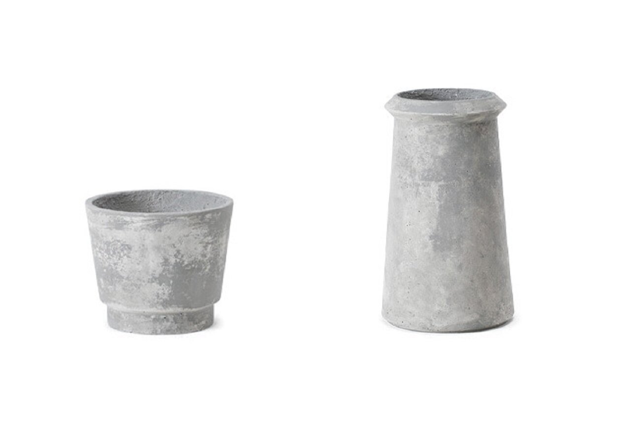 Ethimo Bulbi Calla Betonvase:Grigio Carbone