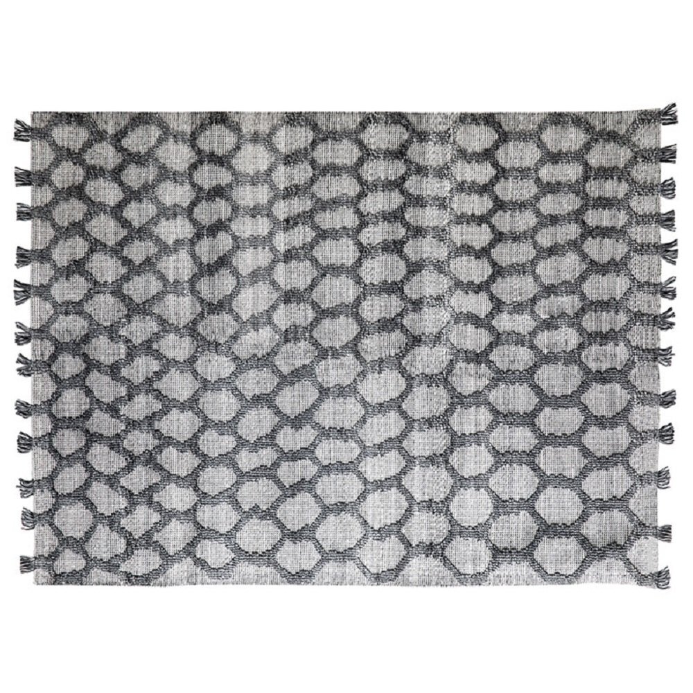 Ethimo Nodi Rete Outdoorteppich: Grey Silver