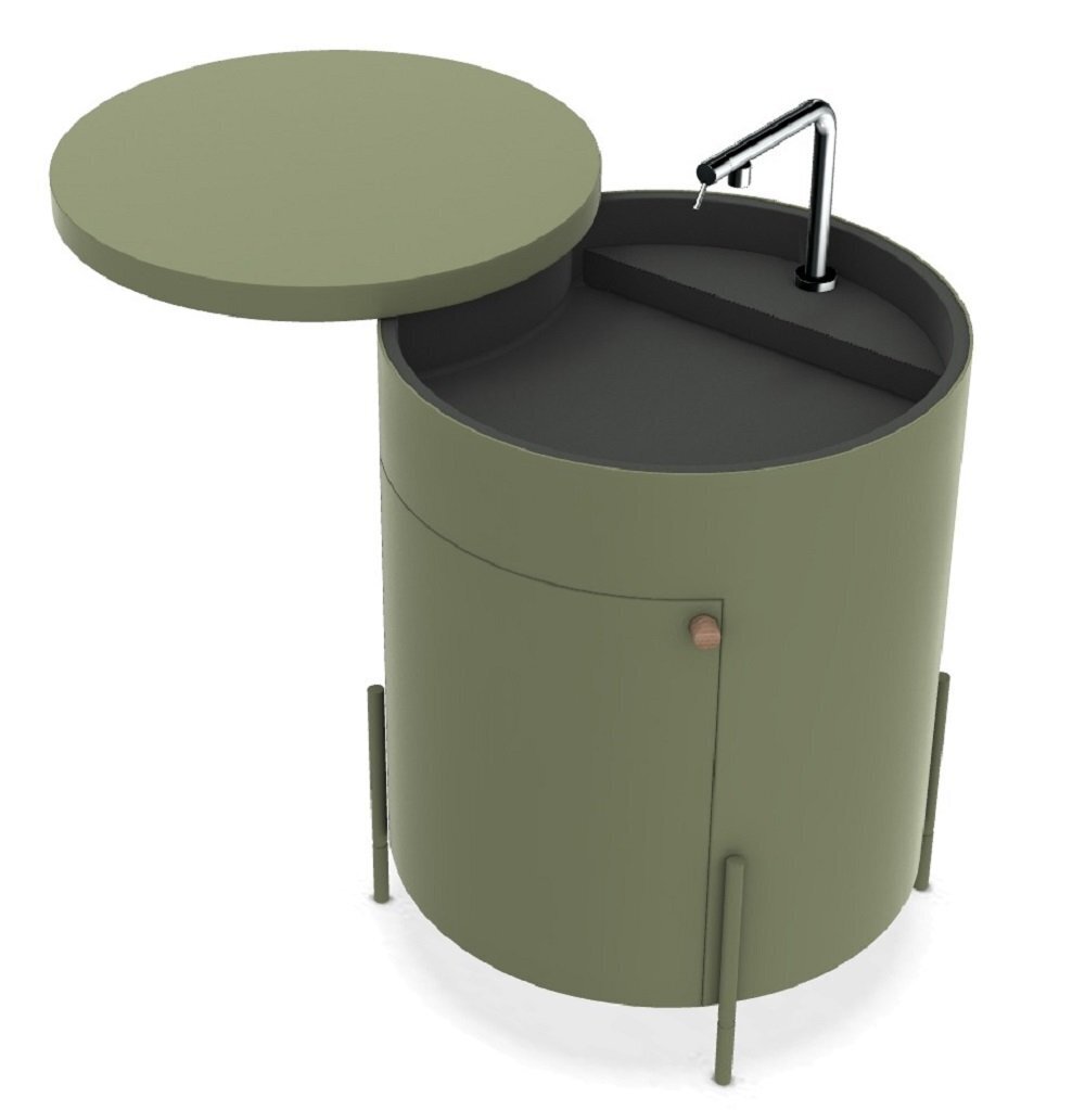 Ethimo Phil Kitchen sink module - Grill Modul Waschbecken - Olive Green