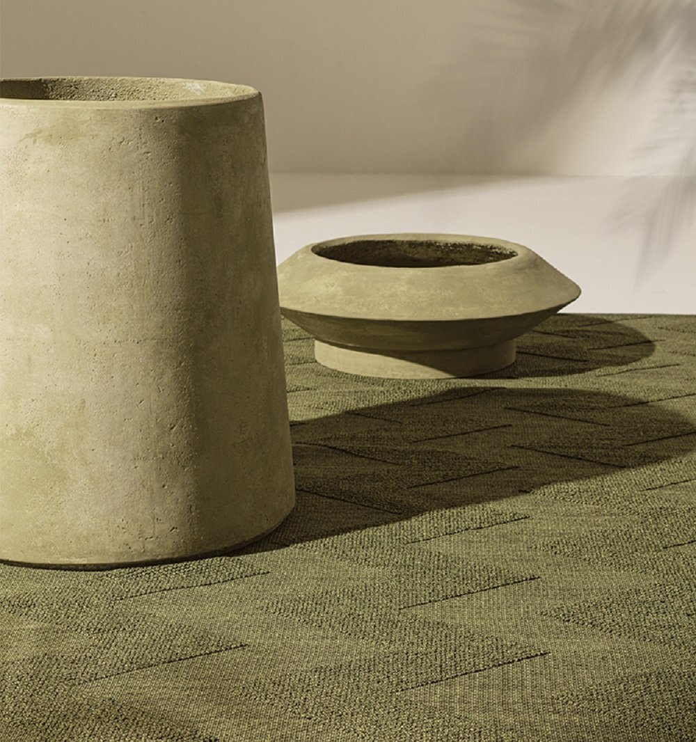 Ethimo Pangea / Tetide - Outdoor Teppich - Seaweed Green 