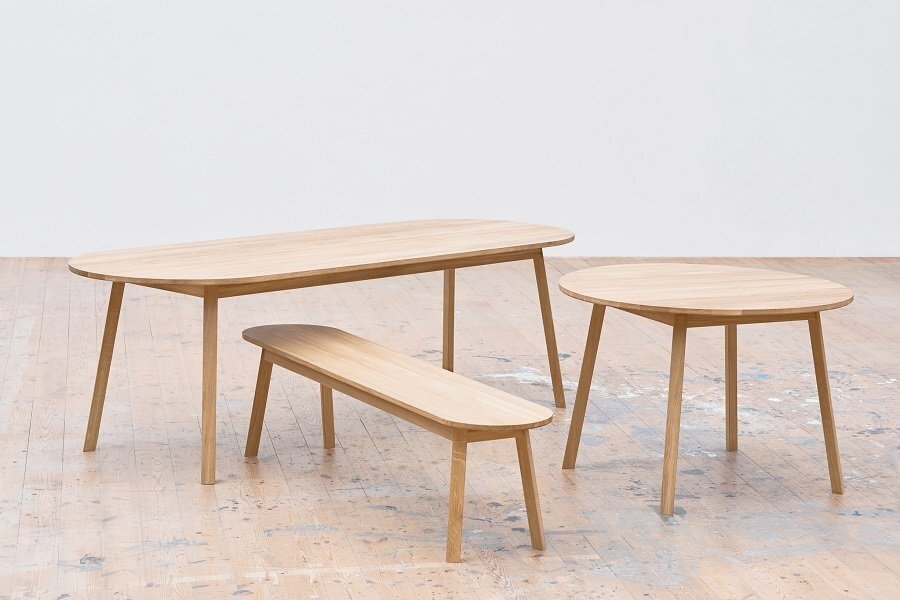 Hay Triangle Leg Table Oiled Solid Oak L 200 X W 85 X H 74