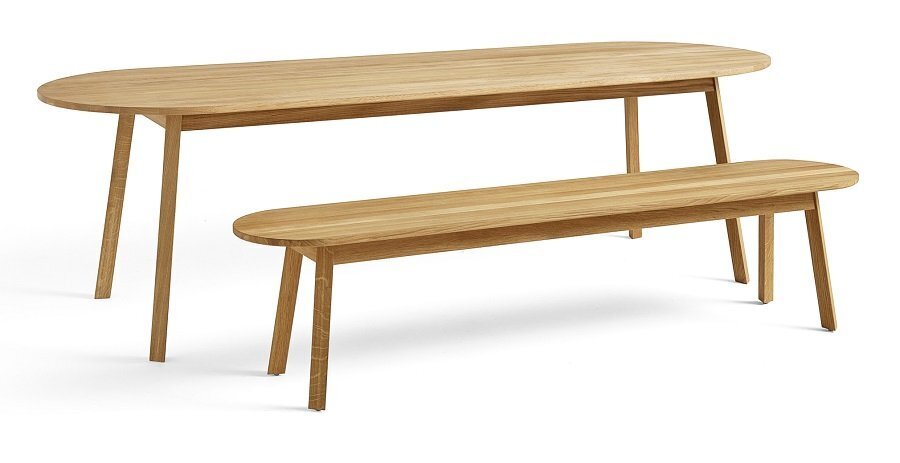 Hay Triangle Leg Table Oiled Solid Oak L 200 X W 85 X H 74