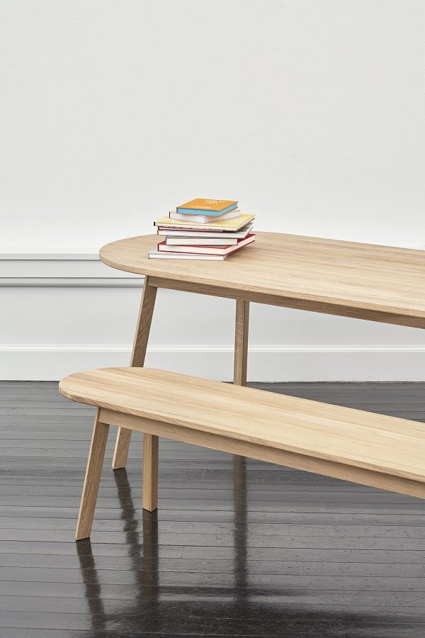 Hay Triangle Leg Table Oiled Solid Oak L 200 X W 85 X H 74