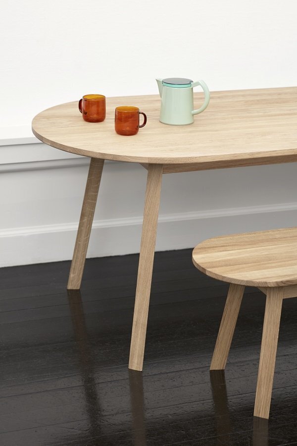 Hay Triangle Leg Table Oiled Solid Oak L 200 X W 85 X H 74