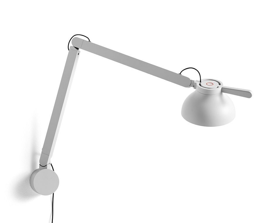 Hay PC Double Arm with Wall Bracket - Ash Grey