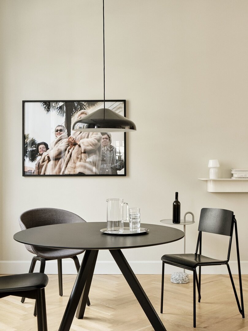 Hay CPH 20 Round Black Linoleum Table