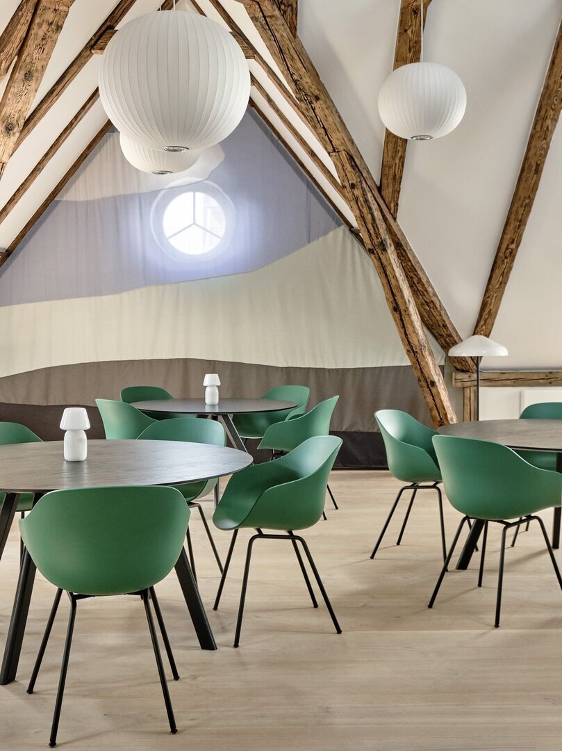 Hay CPH 20 Round Black Linoleum Table